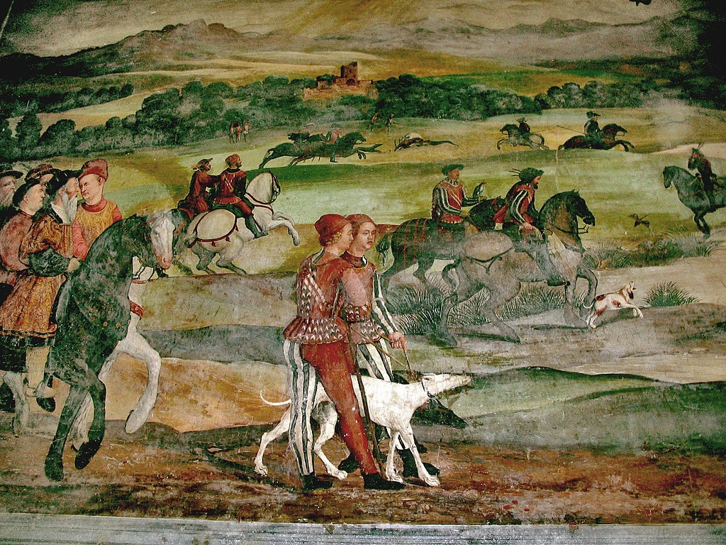 Il Romanino-410-Malpaga, castello - Scena di caccia